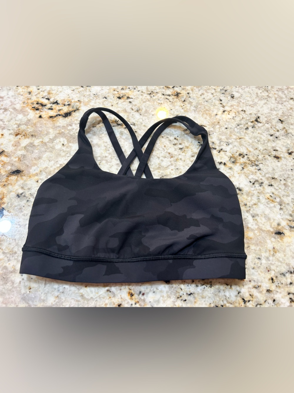 Lululemon Energy Sports Bra Black Camo